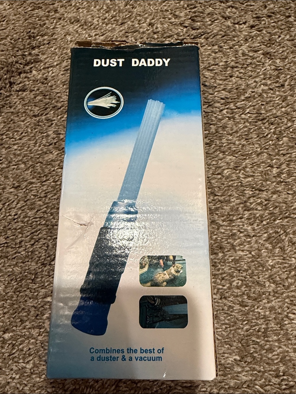 Dust Daddy Handheld Duster - Blue/White